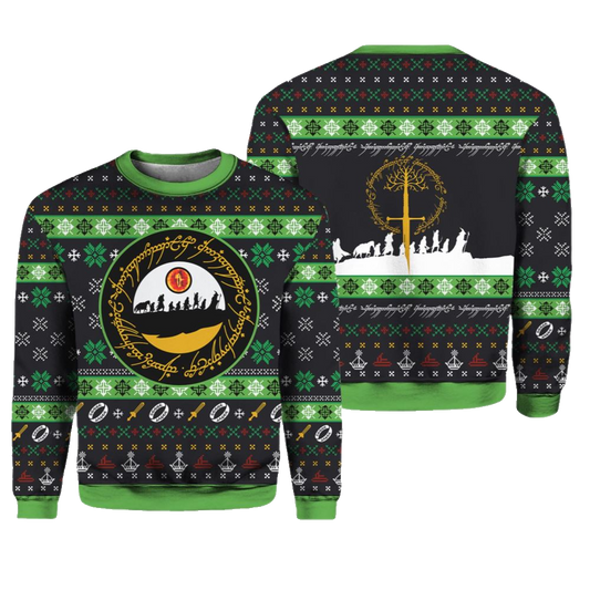 Sauron Eye Lord of the Rings Ugly Christmas Sweater - Moonbestprint