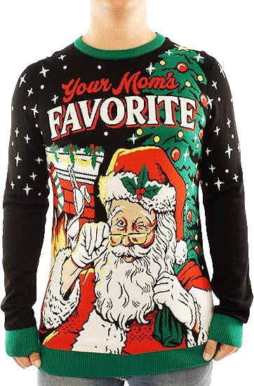 Santa Your Mom's Favorite Ugly Christmas Sweater – Moonbestprint