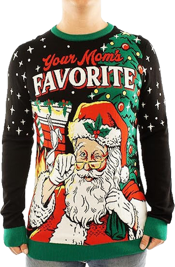 Santa Your Mom's Favorite Ugly Christmas Sweater – Moonbestprint