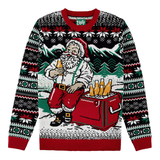 Santa's Cooler Ugly Christmas Sweater – Moonbestprint