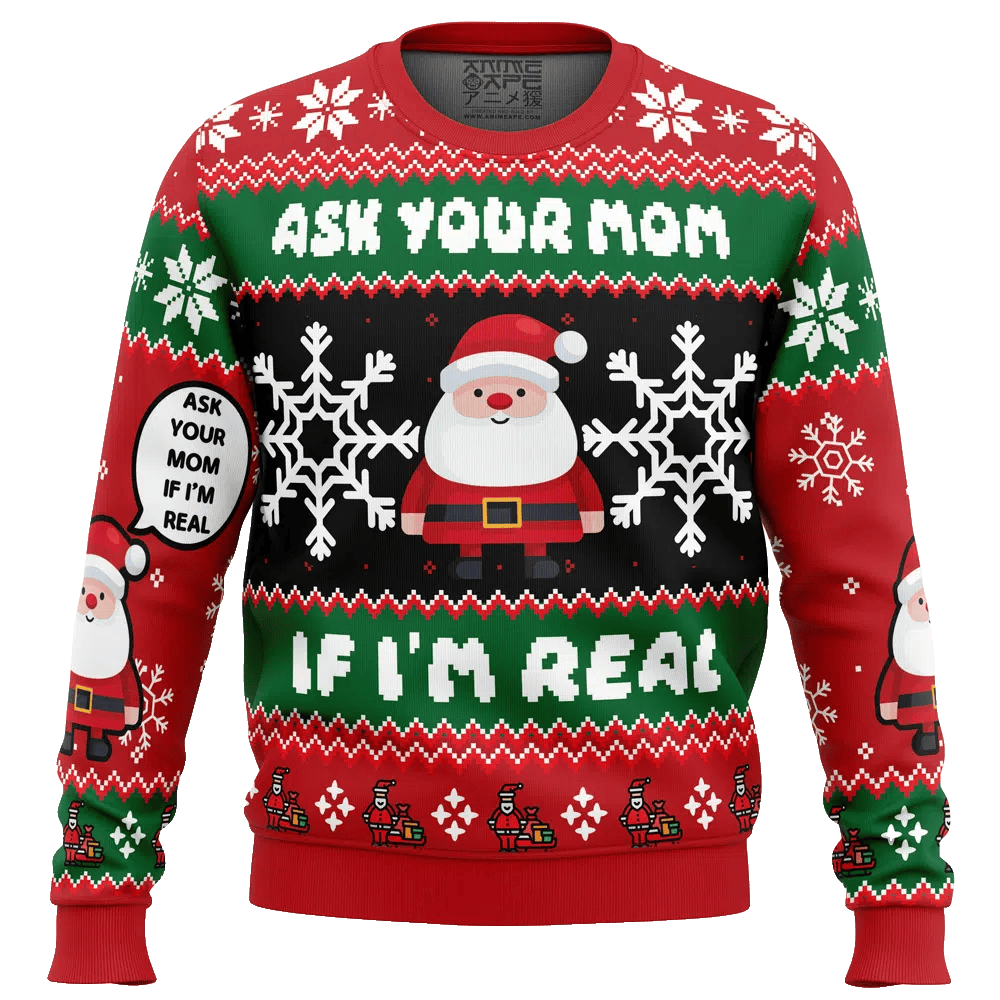 Santa Your Mom Ugly Christmas Sweater – Moonbestprint