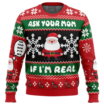 Santa Your Mom Ugly Christmas Sweater – Moonbestprint