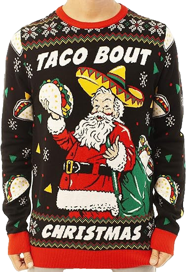 Santa Taco Bout Christmas Ugly Christmas Sweater – Moonbestprint