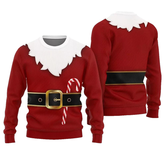 Santa Suit Ugly Christmas Sweater - Moonbestprint