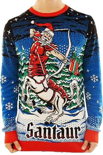 Santa Santaur Ugly Christmas Sweater – Moonbestprint