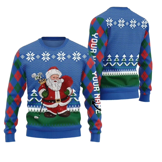Santa Playing Golf Ugly Sweater 2026 Christmas - Moonbestprint
