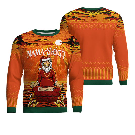 Santa Nama-sleigh Ugly Christmas Sweater – Moonbestprint