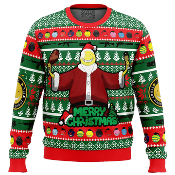 Santa Koro-Sensei Assassination Classroom Ugly Christmas Sweater – Moonbestprint