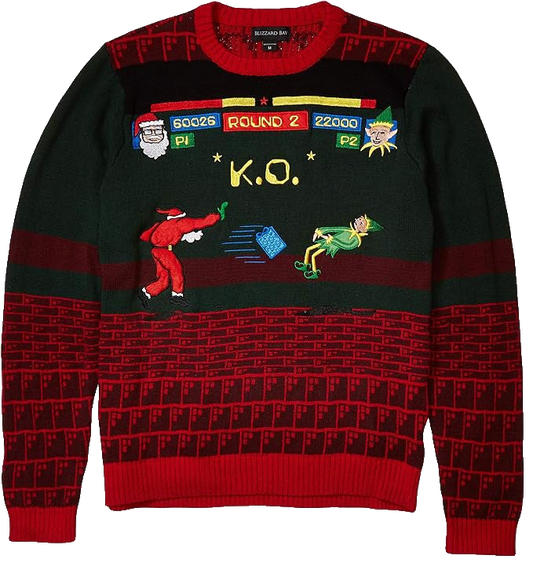Santa K.O Elf Ugly Christmas Sweater – Moonbestprint