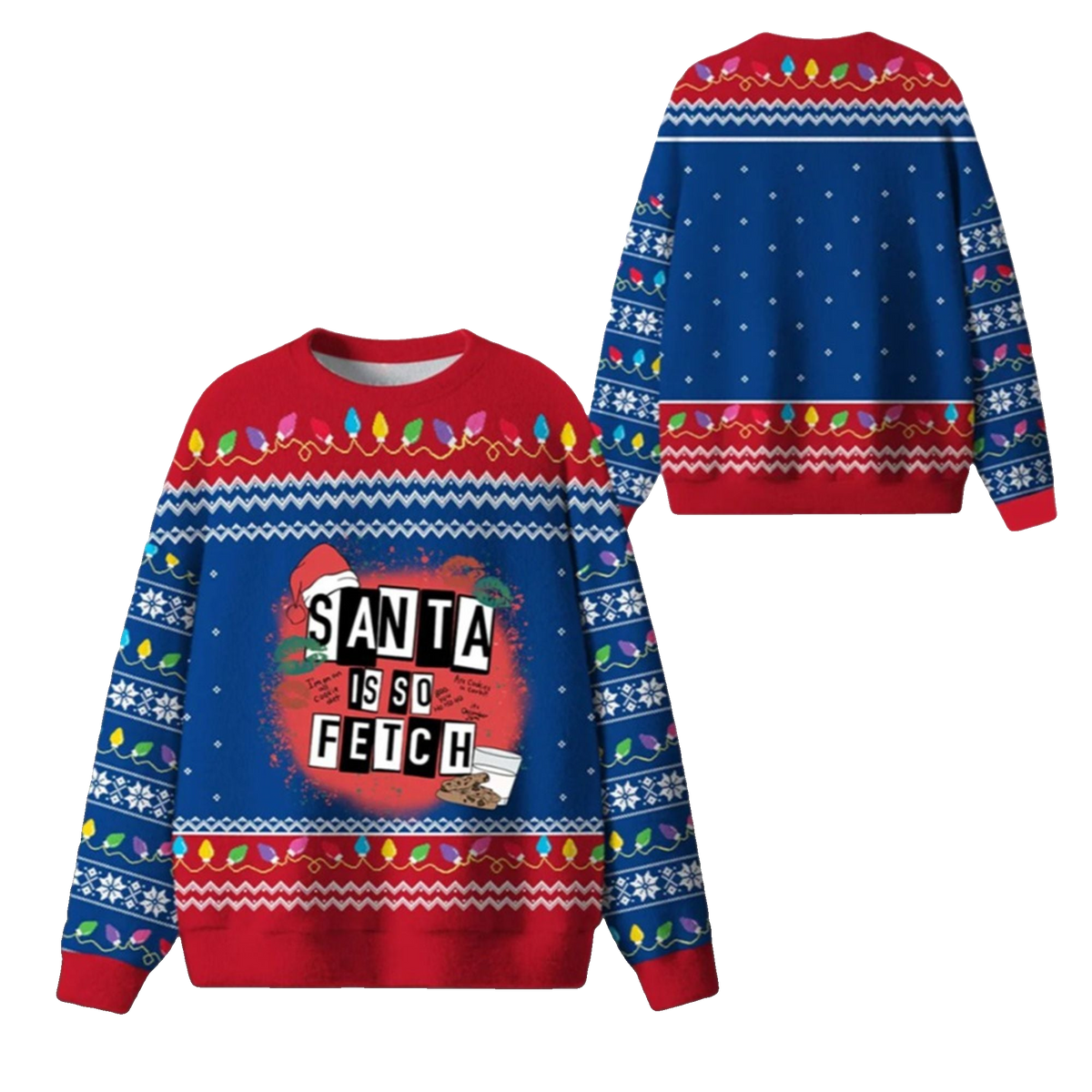 Santa Is So Fetch Ugly Sweater 2026 Christmas - Moonbestprint