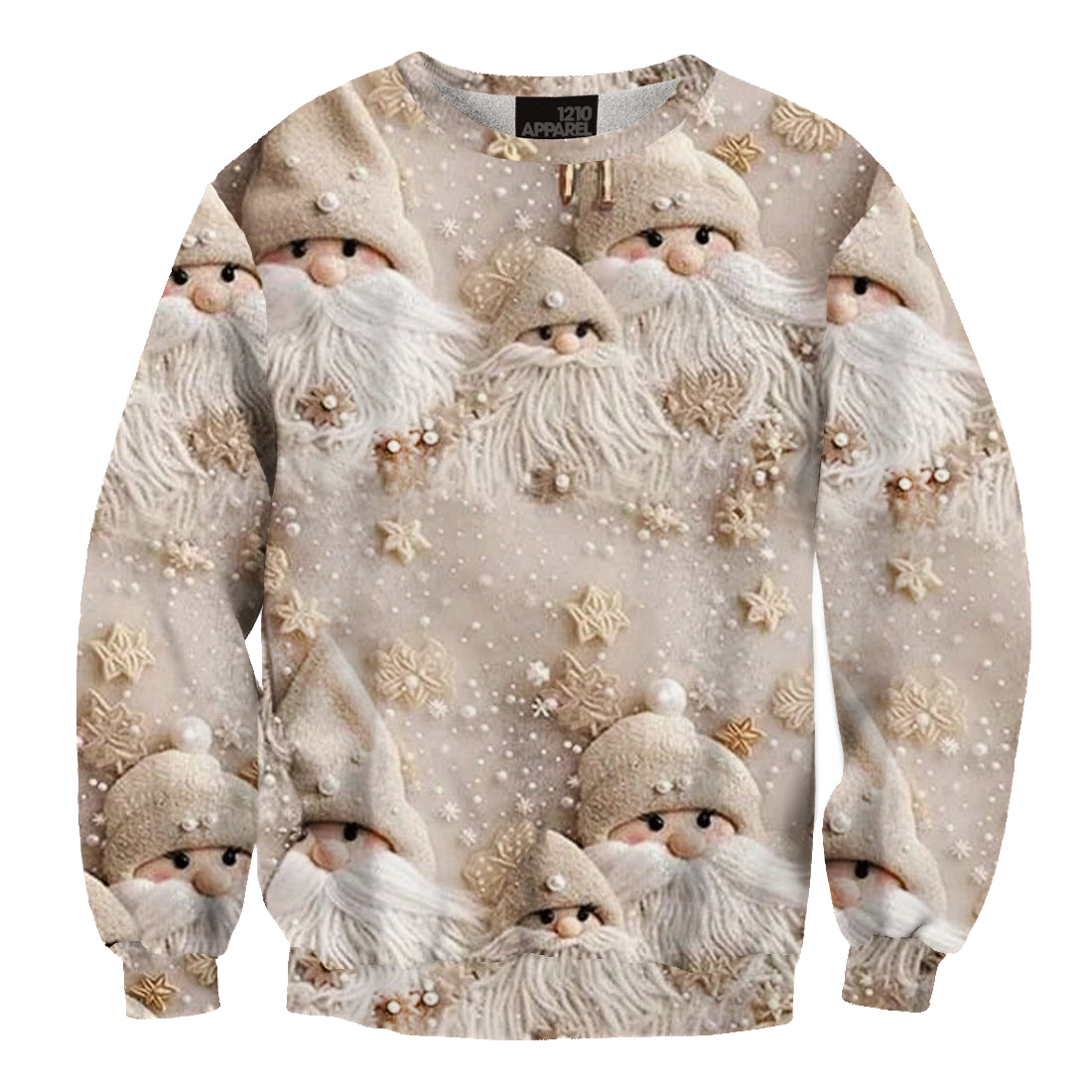 Santa Claus Printed Ugly Christmas Sweater - Moonbestprint