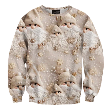 Santa Claus Printed Ugly Christmas Sweater - Moonbestprint