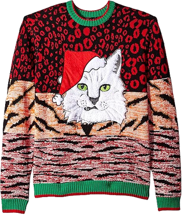 Santa Cat Animal Print Christmas Ugly Sweater – Moonbestprint