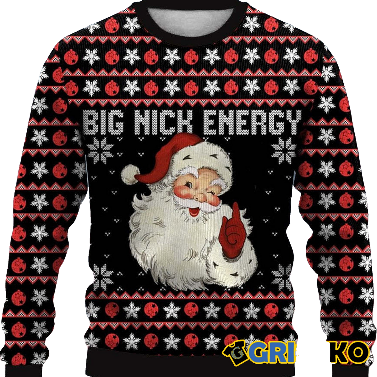 Santa Big Nick Energy Ugly Christmas Sweater - Moonbestprint