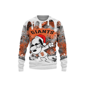 San Francisco Giants Snoopy Dabbing Ugly Christmas Sweater – Moonbestprint