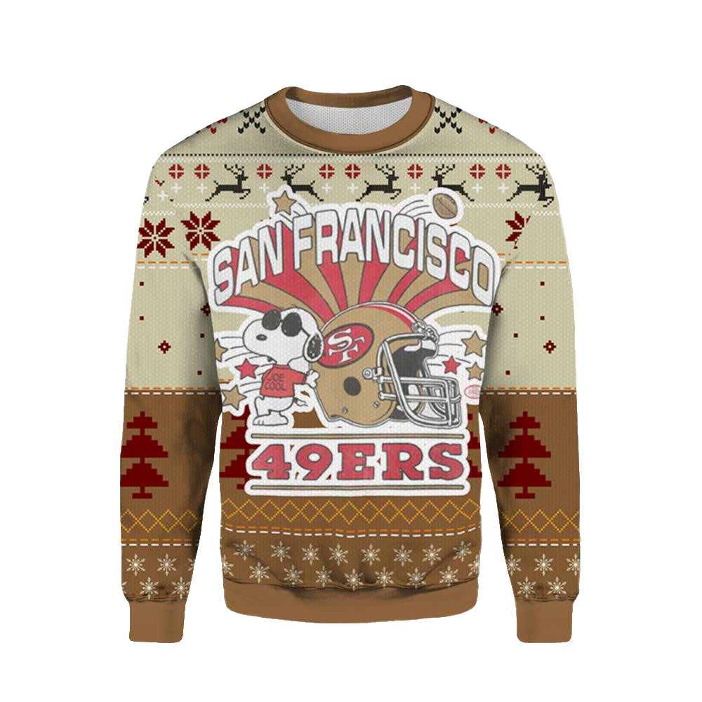 San Francisco 49ers Snoopy Christmas Ugly Sweater – Moonbestprint