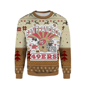 San Francisco 49ers Snoopy Christmas Ugly Sweater – Moonbestprint