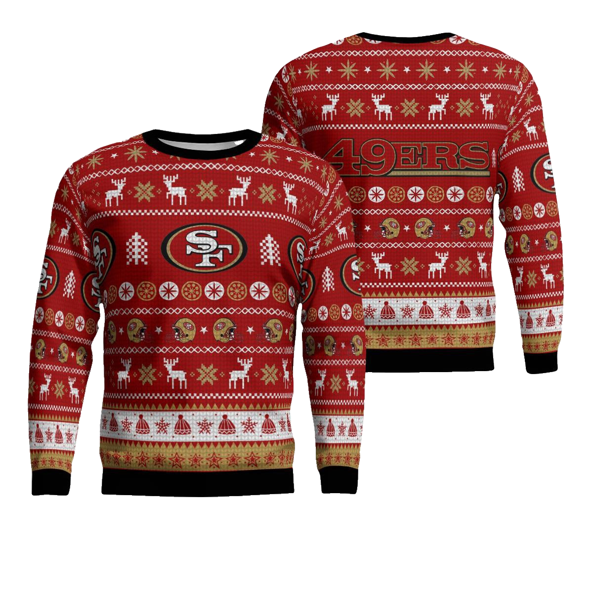 San Francisco 49ers Football Team Holiday Ugly Christmas Sweater – Moonbestprint