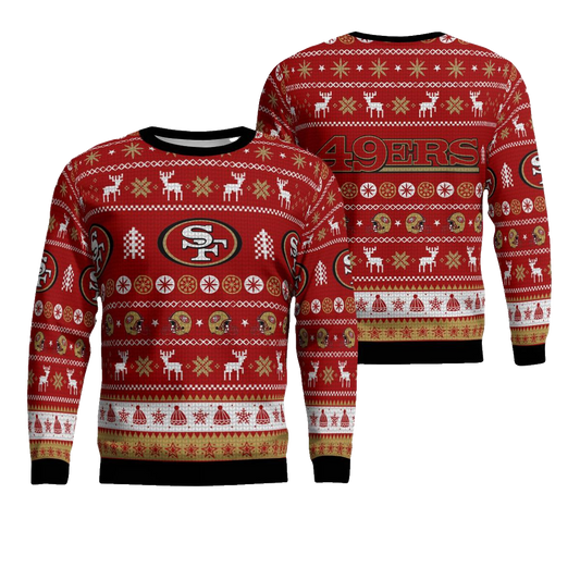 San Francisco 49ers Football Team Holiday Ugly Christmas Sweater – Moonbestprint