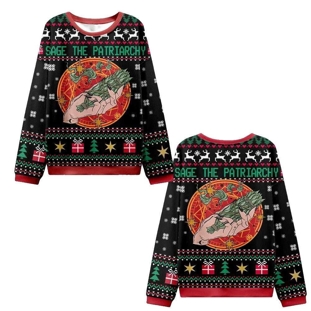 Sage The Patriarchy Ugly Christmas Sweater - Moonbestprint