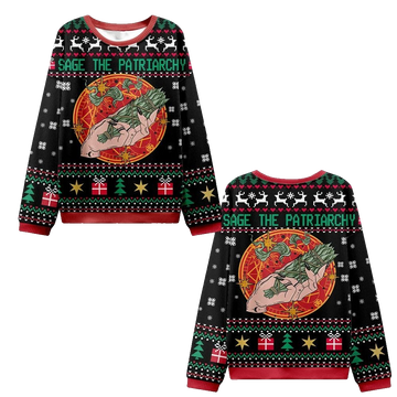 Sage The Patriarchy Ugly Christmas Sweater - Moonbestprint