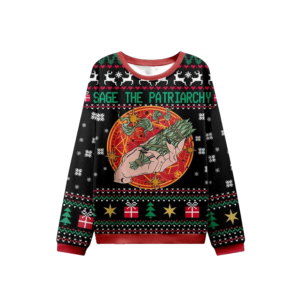 Sage The Patriarchy Ugly Christmas Sweater - Moonbestprint