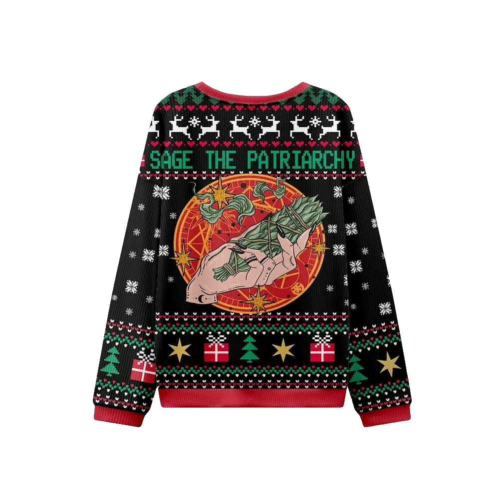 Sage The Patriarchy Ugly Christmas Sweater - Moonbestprint