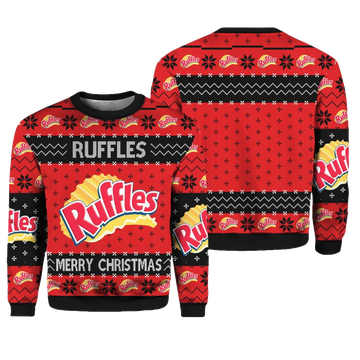 Rufffles Snack Brand Ugly Christmas Sweater - Moonbestprint