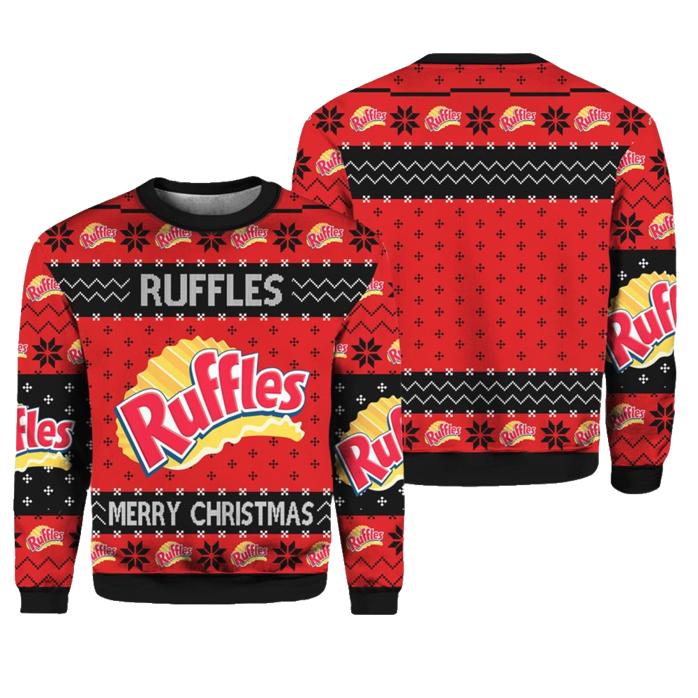 Rufffles Snack Brand Ugly Christmas Sweater - Moonbestprint