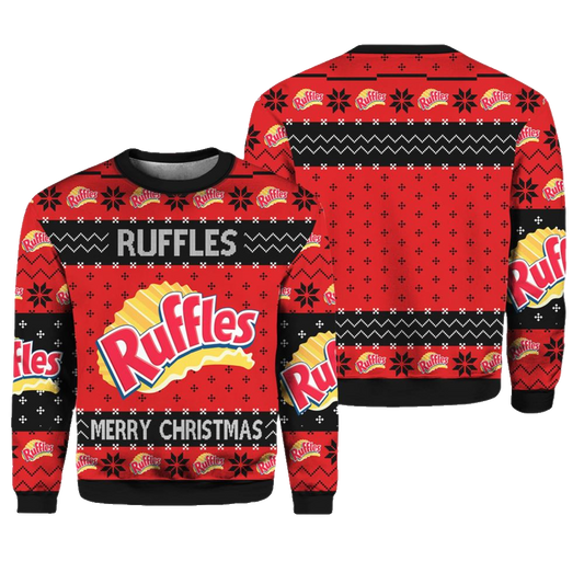 Rufffles Snack Brand Ugly Christmas Sweater - Moonbestprint