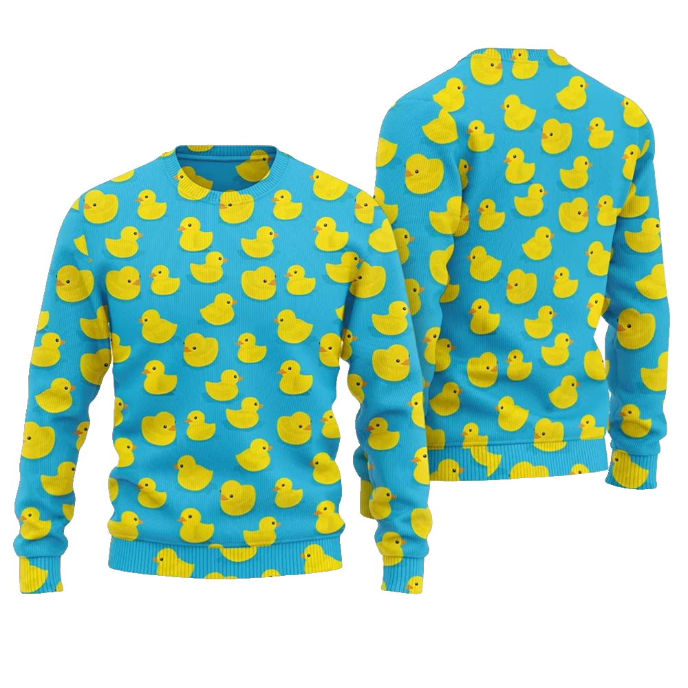 Rubber Ducky Ugly Christmas Sweater - Moonbestprint