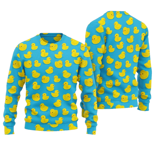 Rubber Ducky Ugly Christmas Sweater - Moonbestprint