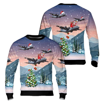 Royal Canadian Air Force Lockheed Martin Cc 130J 30 Hercules (L 382) Ugly Christmas Sweater – Moonbestprint