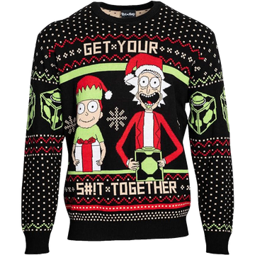 Rick and Morty Get Your Shit Together Ugly Christmas Sweater – Moonbestprint