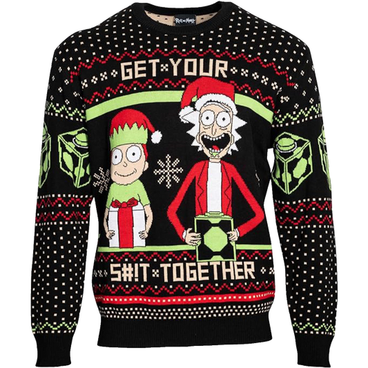 Rick and Morty Get Your Shit Together Ugly Christmas Sweater – Moonbestprint