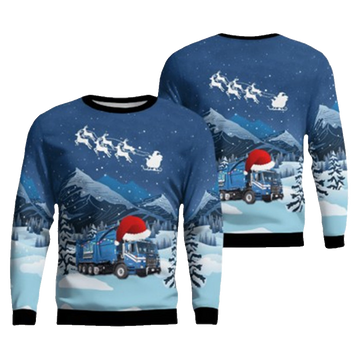Republic Services Peterbilt Heil Front Loader Ugly Christmas Sweater – Moonbestprint