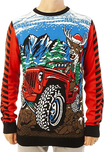 Reindeer Off Roading Ugly Christmas Sweater – Moonbestprint