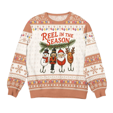 Reel In The Season Ugly Sweater 2026 Christmas - Moonbestprint