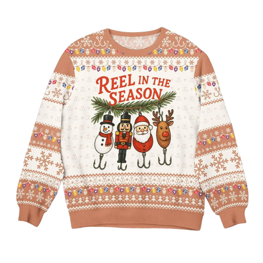Reel In The Season Ugly Sweater 2026 Christmas - Moonbestprint