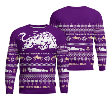 Red Bull Ring Winter Ugly Sweater 2025 Purple – Moonbestprint
