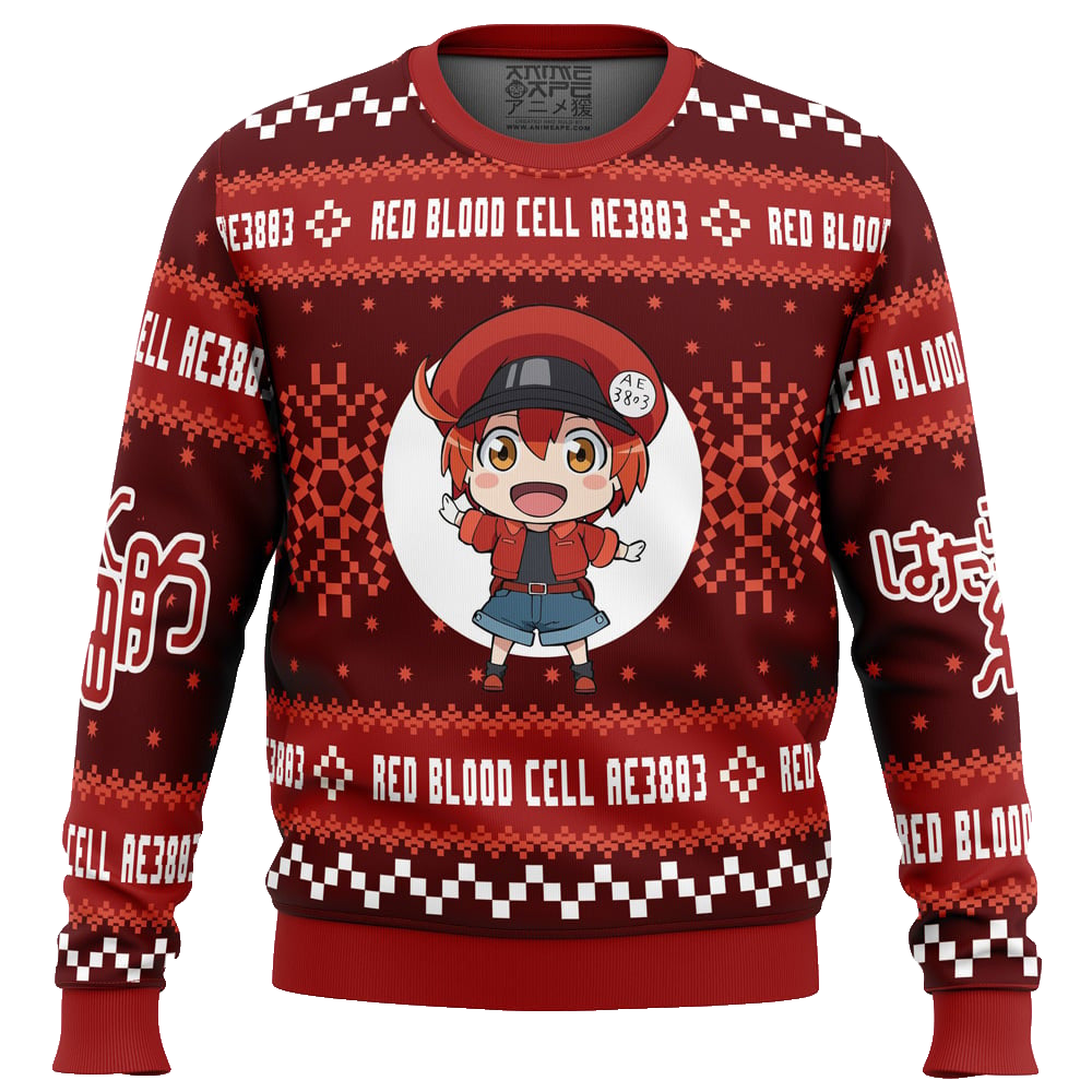 Red Blood Cell Cells At Work Ugly Christmas Sweater – Moonbestprint