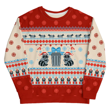 Raccoon Ugly Christmas Sweater 2025 – Moonbestprint