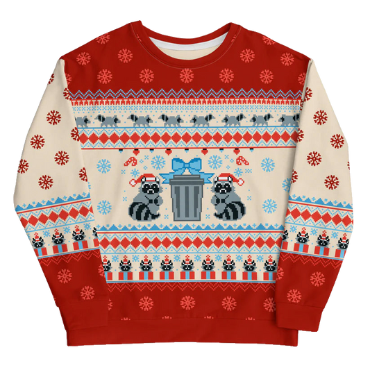 Raccoon Ugly Christmas Sweater 2025 – Moonbestprint