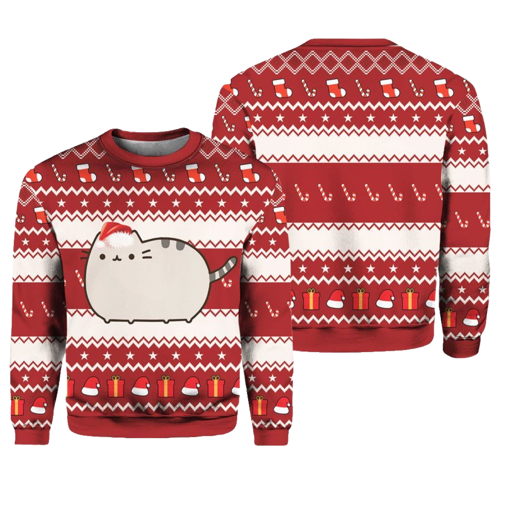 Pusheen Cat Ugly Christmas Sweater - Moonbestprint
