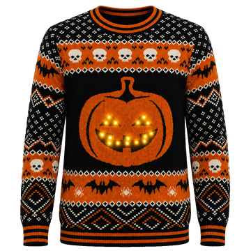 Pumpkin Ugly Sweater For Halloween 2026 – Moonbestprint