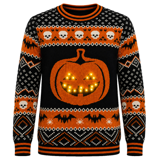 Pumpkin Ugly Sweater For Halloween 2026 – Moonbestprint