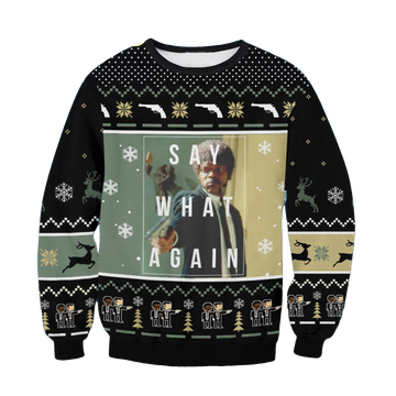 Pulp Fiction mens Classic Ugly Christmas Sweater - Moonbestprint