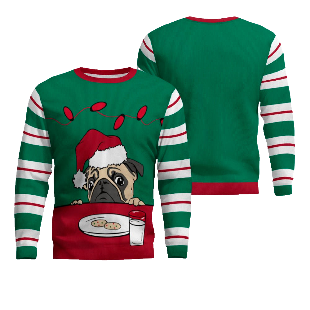 Pug Cookies Ugly Christmas Sweater – Moonbestprint