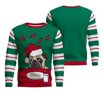 Pug Cookies Ugly Christmas Sweater – Moonbestprint