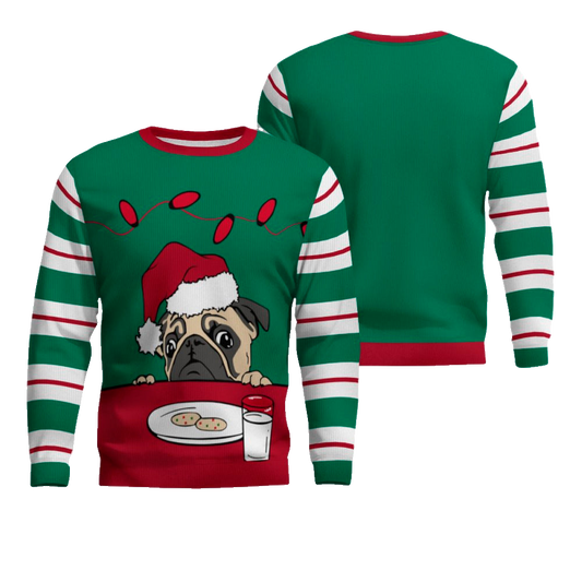 Pug Cookies Ugly Christmas Sweater – Moonbestprint